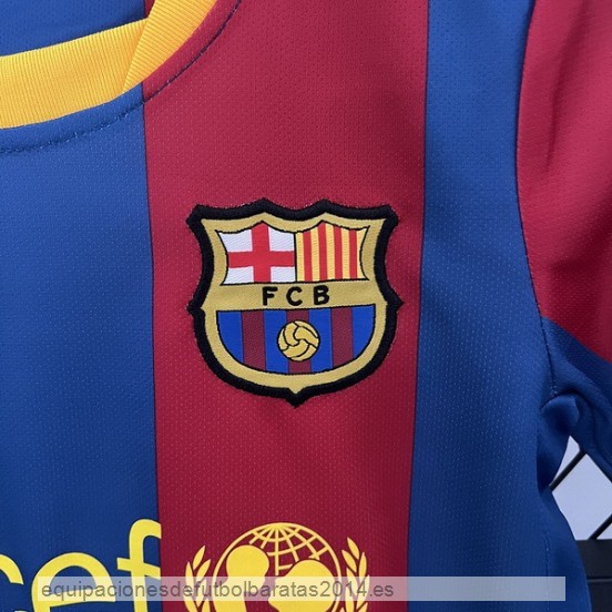 Nuevo 1ª Conjunto De Niños Barcelona Retro 2010 2011 Rojo Azul Baratas